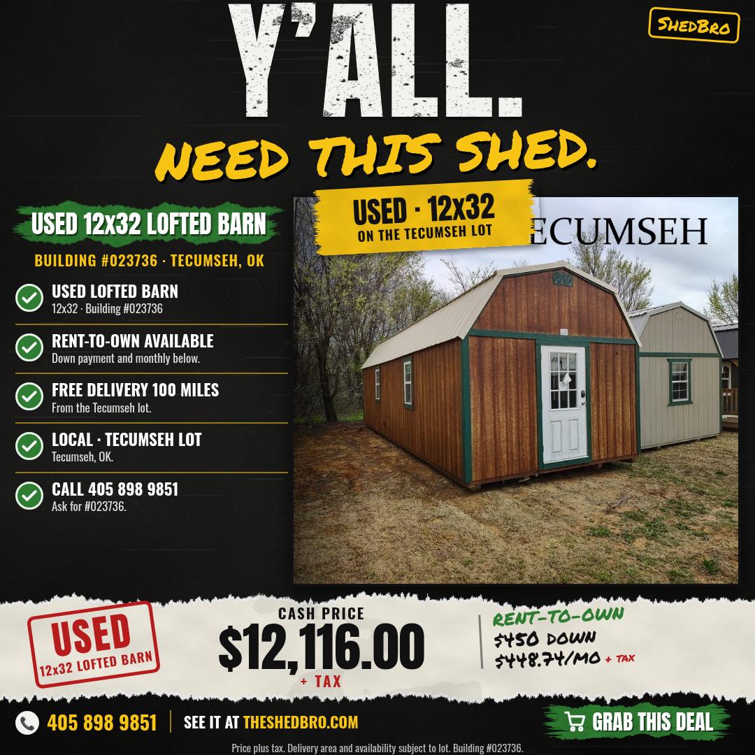 Lofted Barn 12x32 · #023736