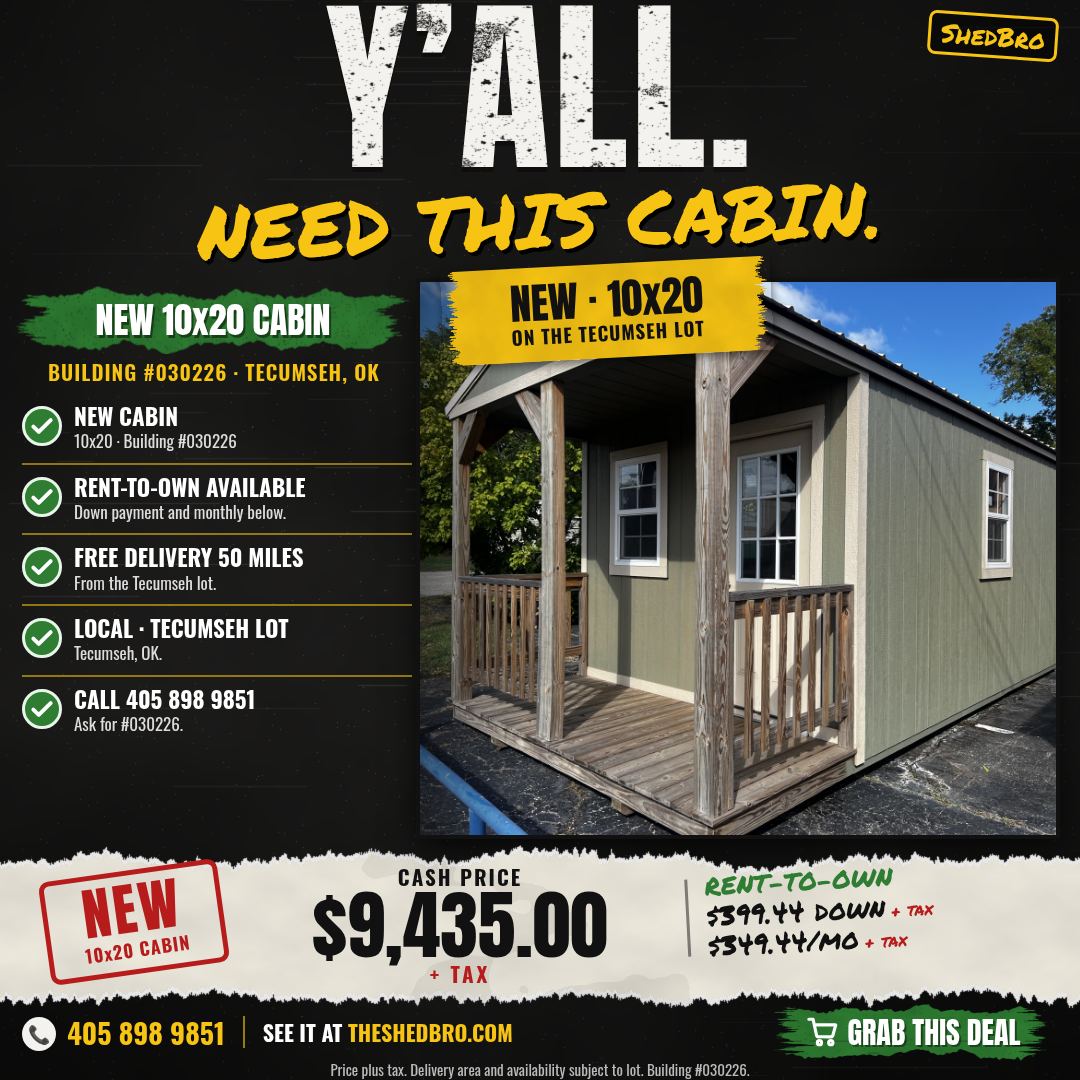 Cabin 10x20 · #030226