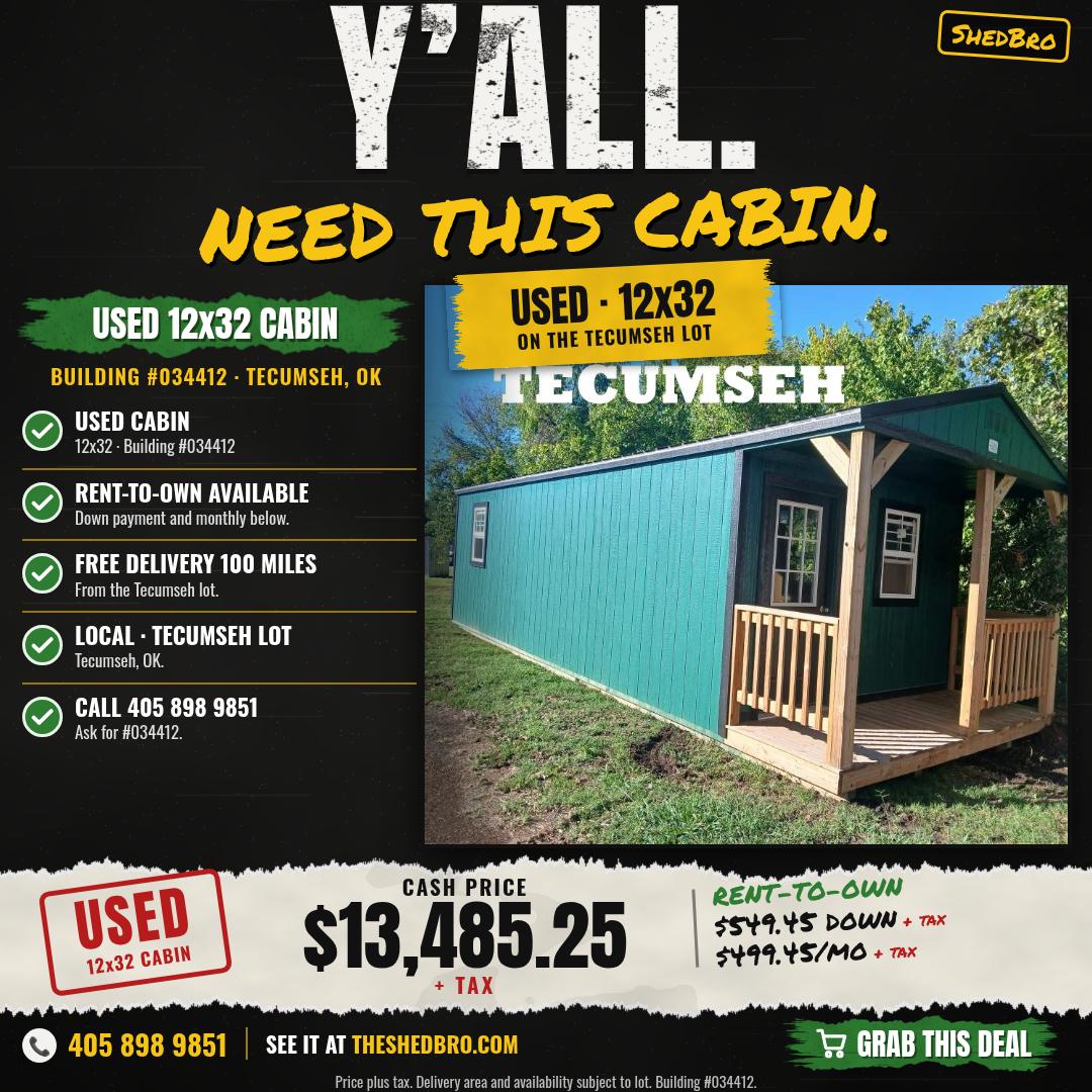 Cabin 12x32 · #034412